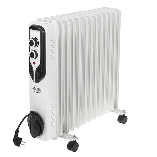 Adler | Oil-Filled Radiator | AD 7818 | Oil Filled Radiator | 2500 W | Number of power levels 3 | Suitable for rooms up to  m2 | White