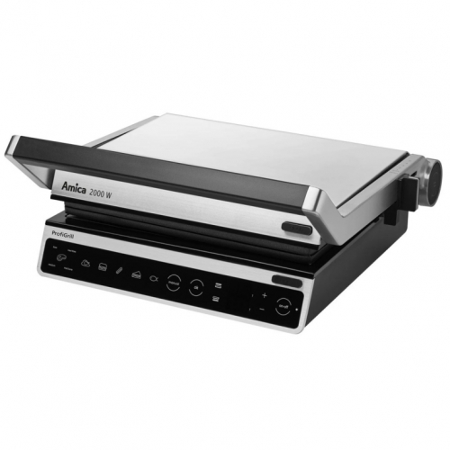 Amica Electric Grill GK 5011 ProfiGrill Stainless Steel 2000 W Black-Silver