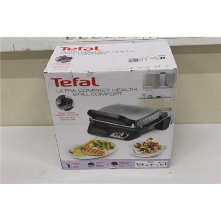 Восстановленный. Tefal GC3060 Grill Ultracompact, 2000W, Grill, Oven, Barbecue functions, Non-stick coating plates, Cooking surface 600, Inox | TEFAL | Contact Grill 3in1 | GC3060 | Table | 2000 W | Inox | DAMAGED PACKAGING