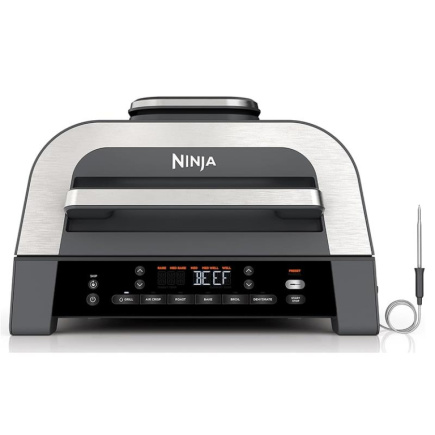 Ninja 6-in-1 MAX, 1760 W, must/hõbedane - Grill ja kuumaõhufritüür / DG551EU