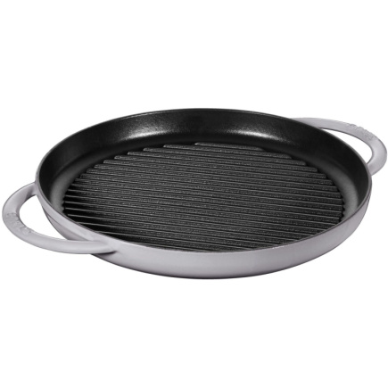 Staub Grillpfanne induktion rund 30cm Graphit-grau