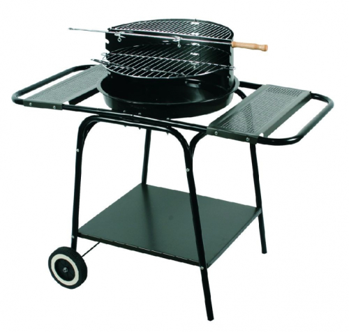 MASTER ROUND MOVABLE GRILL WITH TWO SHELVES MG906