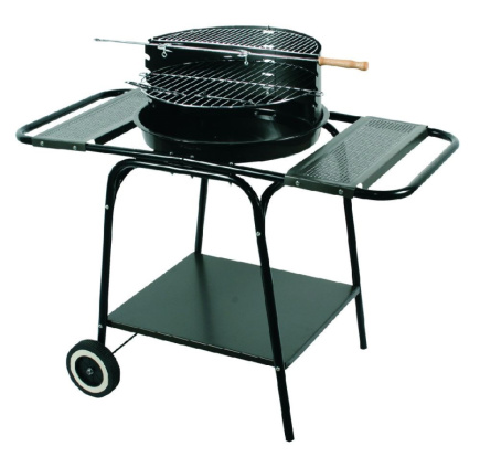 MASTER ROUND MOVABLE GRILL WITH TWO SHELVES MG906