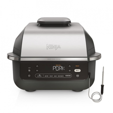Ninja 5-in-1, 1760 W, must/hõbedane - Grill ja kuumaõhufritüür / EG351EU
