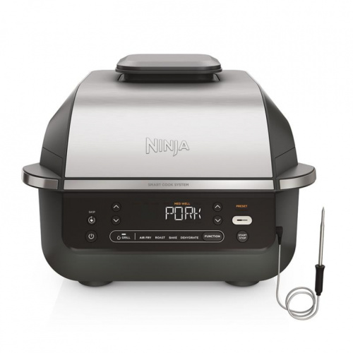Ninja 5-in-1, 1760 W, must/hõbedane - Grill ja kuumaõhufritüür / EG351EU