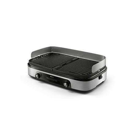 Philips HD6222/90 Table Grill, Must/Stainless Steel