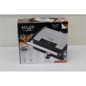 Taastatud. Adler AD 3052 Electric grill, Non-stick grill plates | Adler Electric Grill | AD 3052 | Table | 1200 W | Stainless steel | DAMAGED PACKAGING