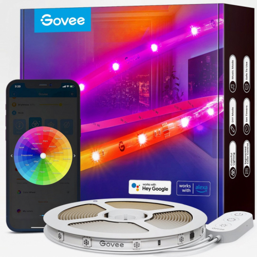 Govee RGBIC Wi-Fi + Bluetooth LED Strip Lights With Protective Coating Smart strip light Wi-Fi/Bluetooth