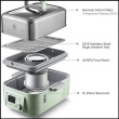 BUYDEEM Multi function Digital Food Steamer, model G564, color Cozy Greenish, EU