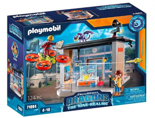 Playmobil Dragons 71084 Icaris Lab figurine set