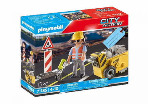 Playmobil 71185 Construction worker with edge cutter