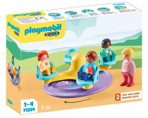 Playmobil Set with figures 1.2.3 71324 Carousel with numbers