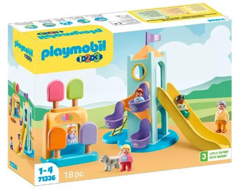 Playmobil Set with figures 1.2.3 71326 Adventure Tower and ice cream stand
