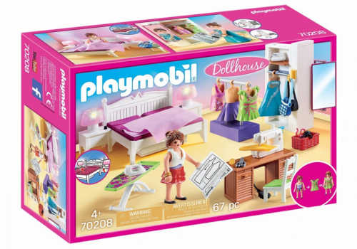 Playmobil Bedroom with sewing corner