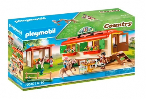 Playmobil Figures set Country 70510 Camping with ponies and trailer