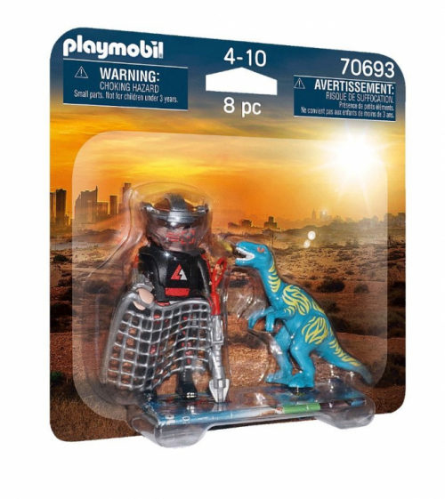 Playmobil Duo Pack Velociraptor with Dino Catcher