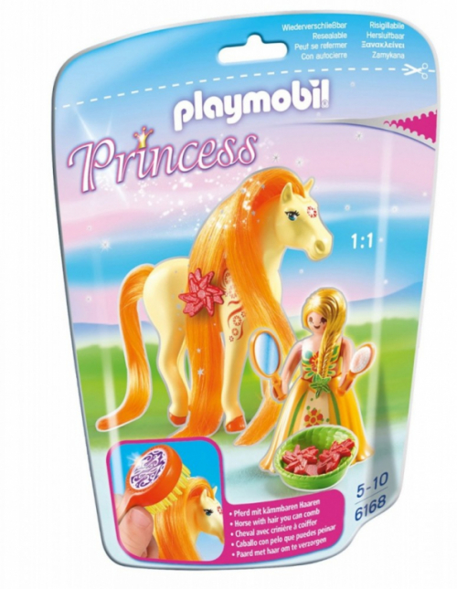Playmobil Princess 6168 Sunny combing horse figure set