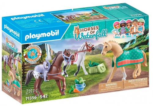 Playmobil Three Horses with Saddles