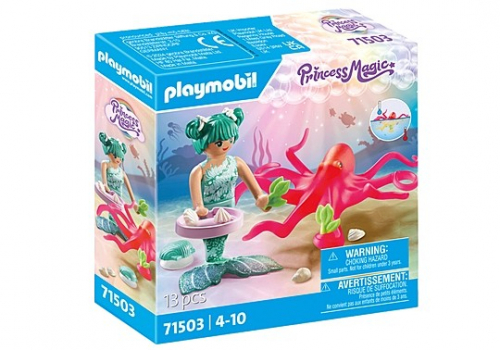 Playmobil Figures set Princess Magic 71503 Mermaid with Colour-Changing Octopus