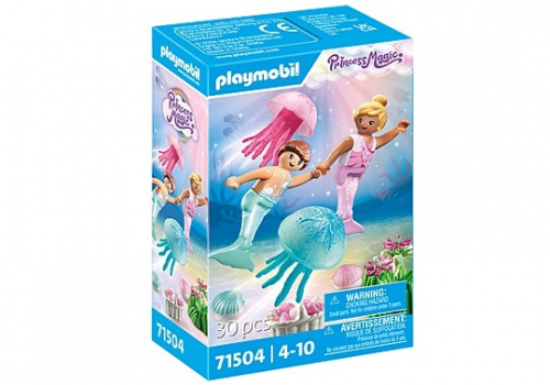 Playmobil Figures set Princess Magic 71504 Mermaid Kids with Jellyfish