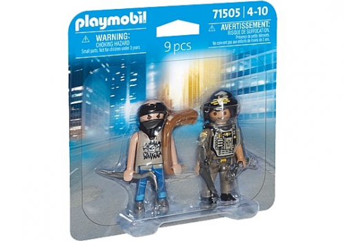 Playmobil Figures set Duo Pack 71505 Tactical Police with Thief