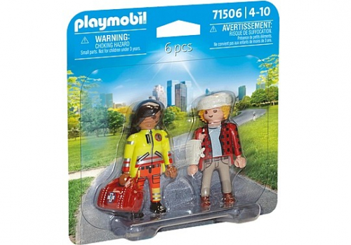 Playmobil Figures set Duo Pack 71506 Paramedic with Patient