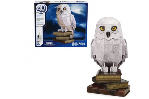 4D Build, Harry Potter Hedwig 3D Puzzle Model Kit 118 Pcs | Harry Potter Gifts Desk Decor | Building Toys | 3D Puzzles for Adults & Teens 12+