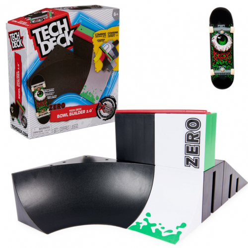 Tech Deck , Bowl Builder 2.0 X-Connect Park Creator, Customizable and Buildable Ramp Set with Exclusive Fingerboard, Kids Toy for Ages 6 and up