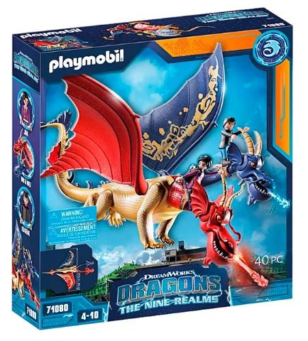 Playmobil Dragons: The Nine Realms figurine set - Wu & Wei and Jun 71080