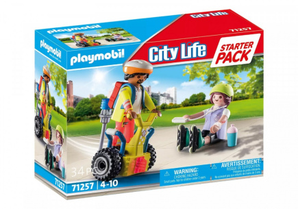 Playmobil Figures City Life 71257 Starter Pack Rescue with Balance Racer