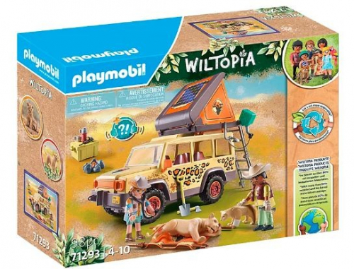 Playmobil Zestaw z figurkami Wiltopia 71293 Z samochodem terenowym wśród lwów