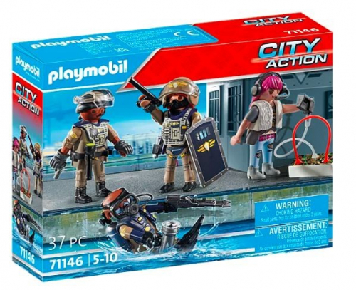 Playmobil Zestaw figurek jednostki specjalnej City Action 71146