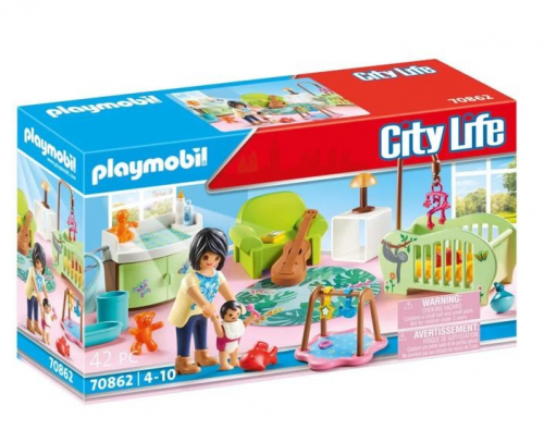 Playmobil Set with City Life figures 70862 Baby's room