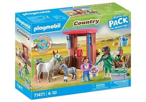 Playmobil Veterinary mission with the donkeys