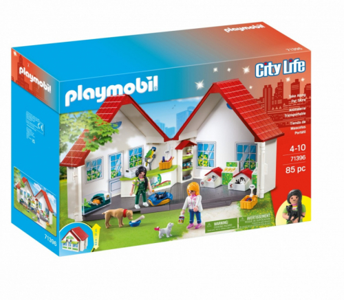 Playmobil City Life 71396 Mobile Pet Shop Figure Set