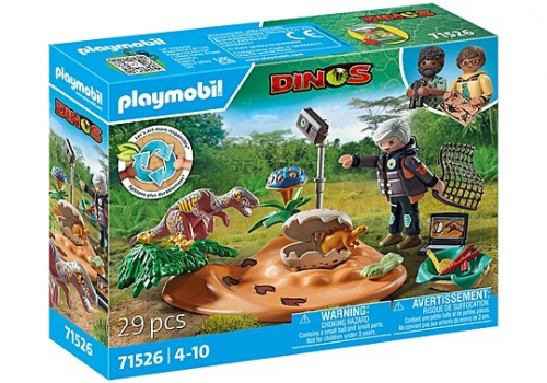 Playmobil Figures set Dinos 71526 Stegosaurus nest with egg thief