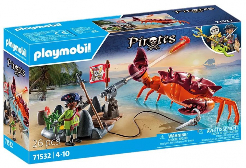 Playmobil Figures set Pirates 71532 Walka z ogromnym krabem