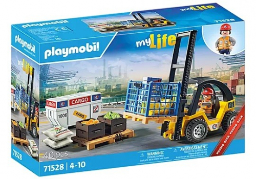 Playmobil Set My Life 71528 Forklift Truck with cargo