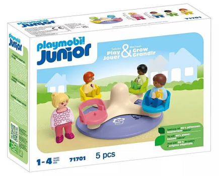 Playmobil Zestaw z figurkami Junior 71701 Karuzela z cyferkami