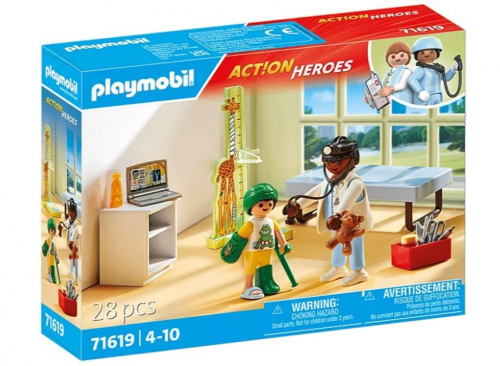 Playmobil Figures set Action Heroes 71619 Pediatrician with teddy bear