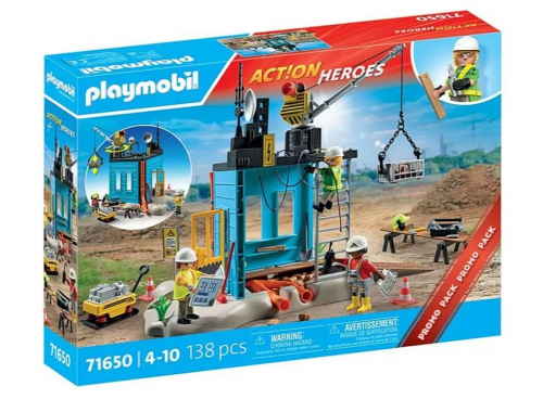 Playmobil Figures set Action Heroes 71650 Construction site