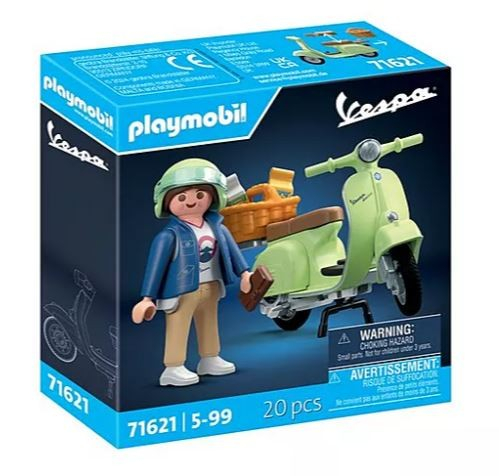 Playmobil Figures set Vespa 71621 1969 Vespa 150 Sprint Veloce, light green