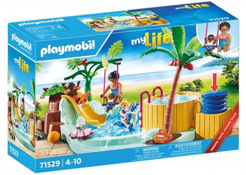 Playmobil Figures set My Life 71529 Children's pool with whirpool