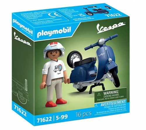 Playmobil Figures set Vespa 71622 1969 Vespa 150 Sprint Veloce, blue