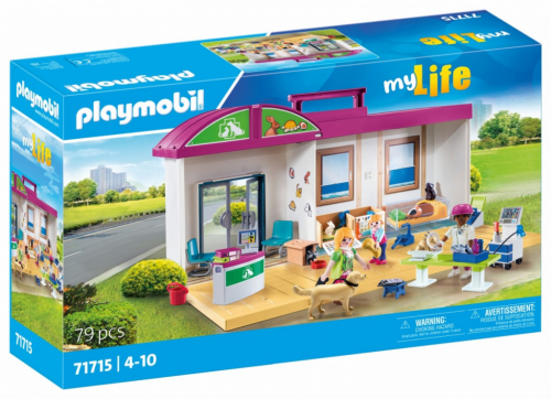 Playmobil Zestaw z figurkami My Life 71715 Przenośna klinika dla zwierząt