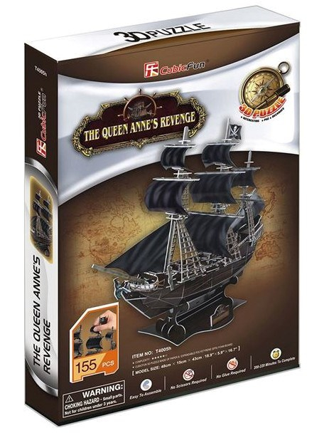 CUBIC FUN 306-24005 3D PUZZLE - QUEEN ANNE'S REVENGE