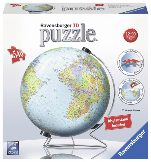 Ravensburger The Earth 3D puzzle 540 pc(s) Globe