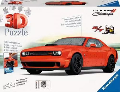 Ravensburger Dodge Challenger R/T Scat Pack Widebody 3D puzzle 108 pc(s) Vehicles