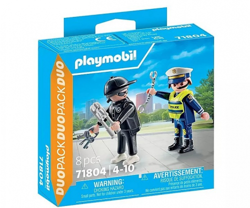 Playmobil Zestaw z figurkami Duo Pack 71804 Policjant i złodziej