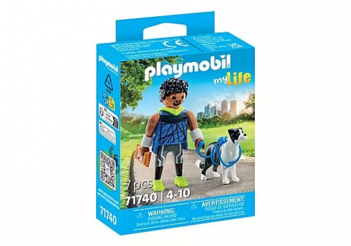 Playmobil My Life 71740 Jogger with Border Collie